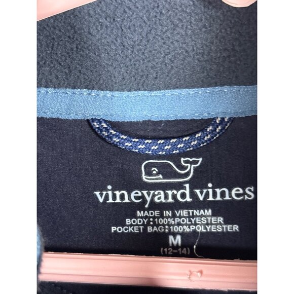 Vineyard Vines Boys Blue Fleece Vest Size M 12-14 Polyester Zip-Up Sleeveless - Picture 4 of 10